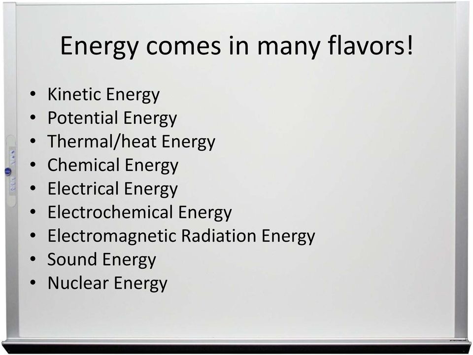 Energy Chemical Energy Electrical Energy
