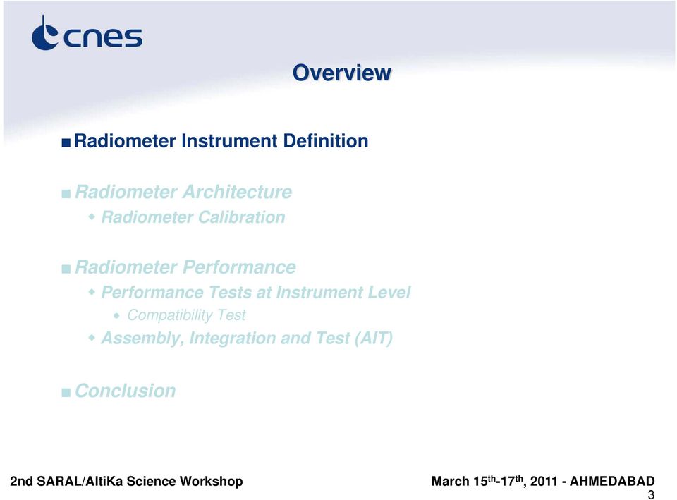 Performance Performance Tests at Instrument Level