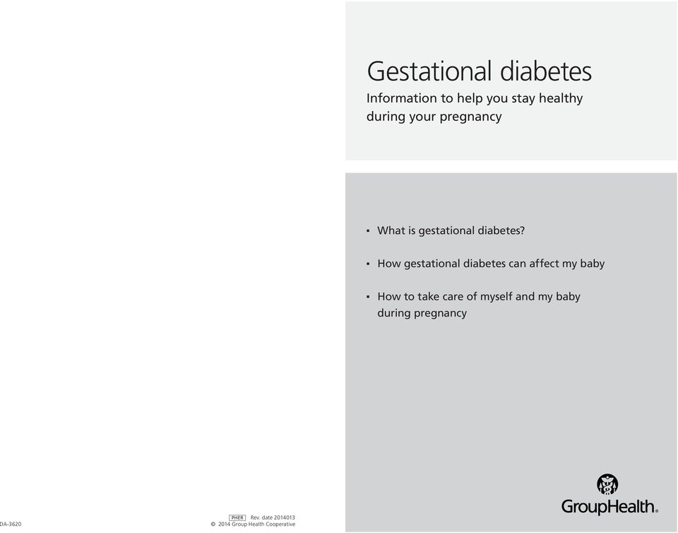 How gestational diabetes can affect my baby How to take care of