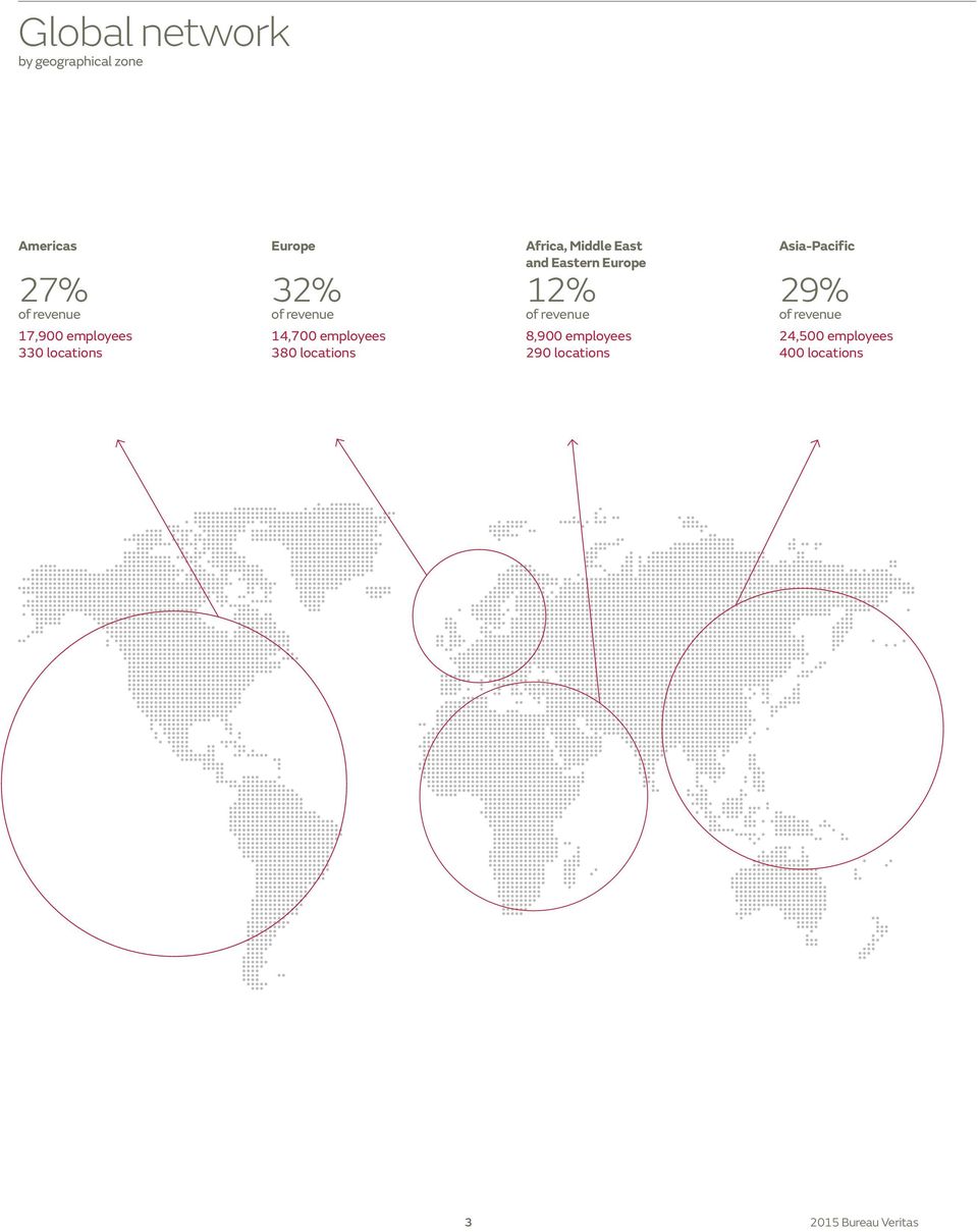 Middle East and Eastern Europe 12% of revenue 8,900 employees 290 locations