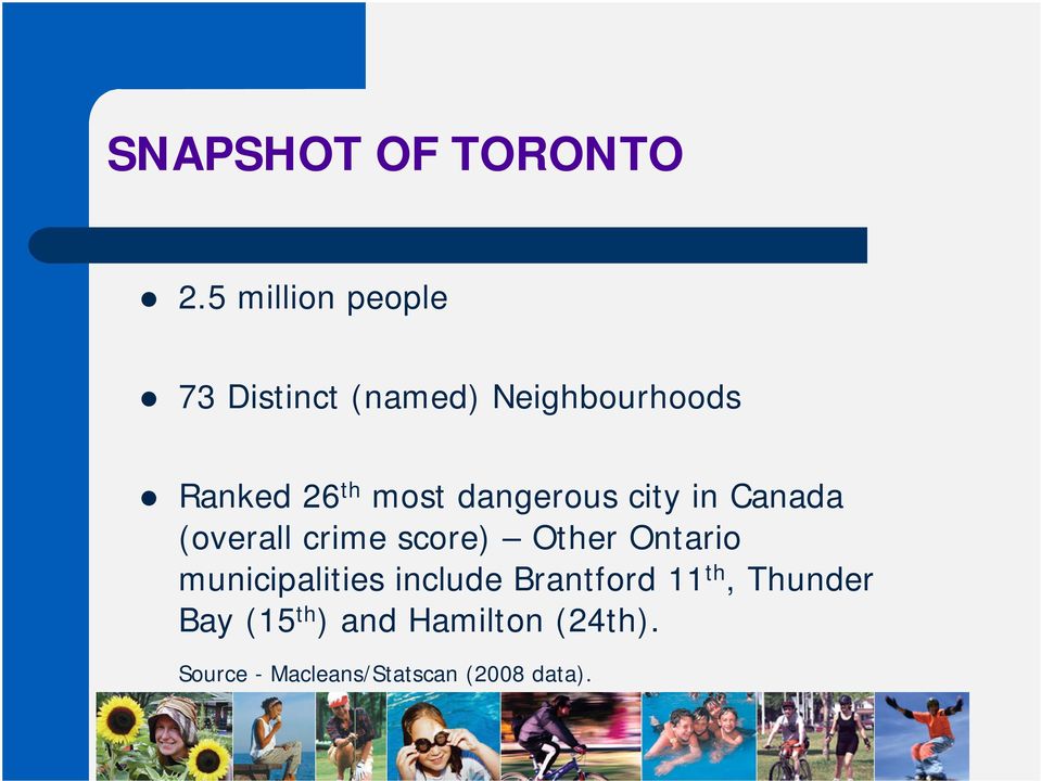 most dangerous city in Canada (overall crime score) Other Ontario
