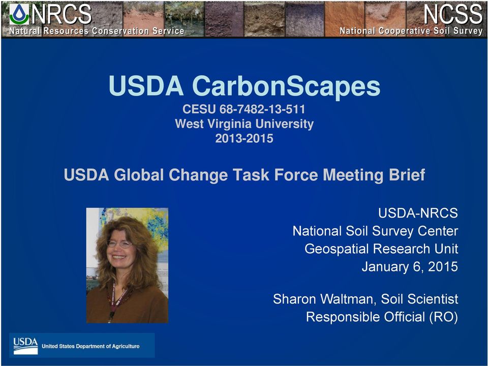 USDA-NRCS National Soil Survey Center Geospatial Research Unit