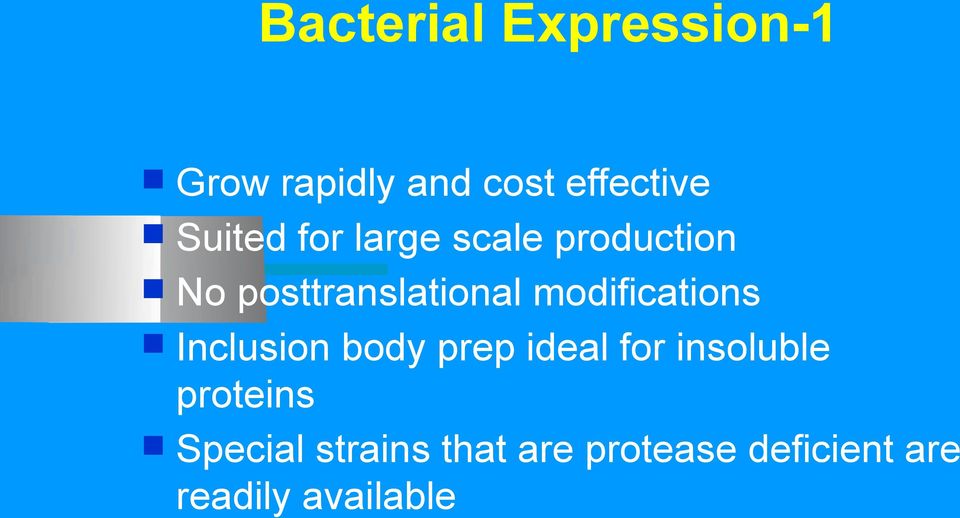 modifications Inclusion body prep ideal for insoluble