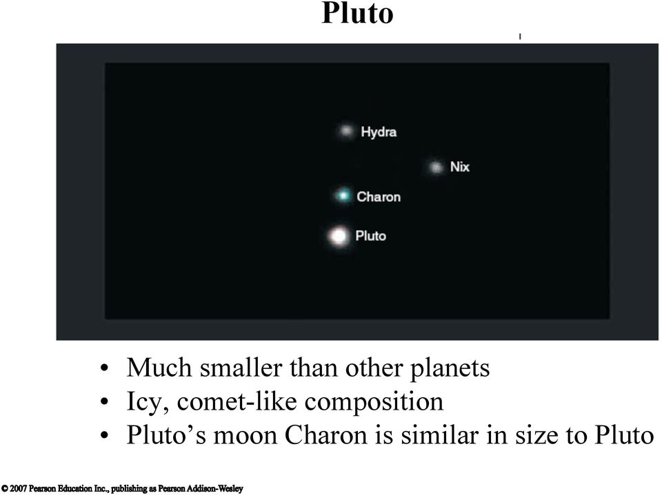 comet-like composition Pluto