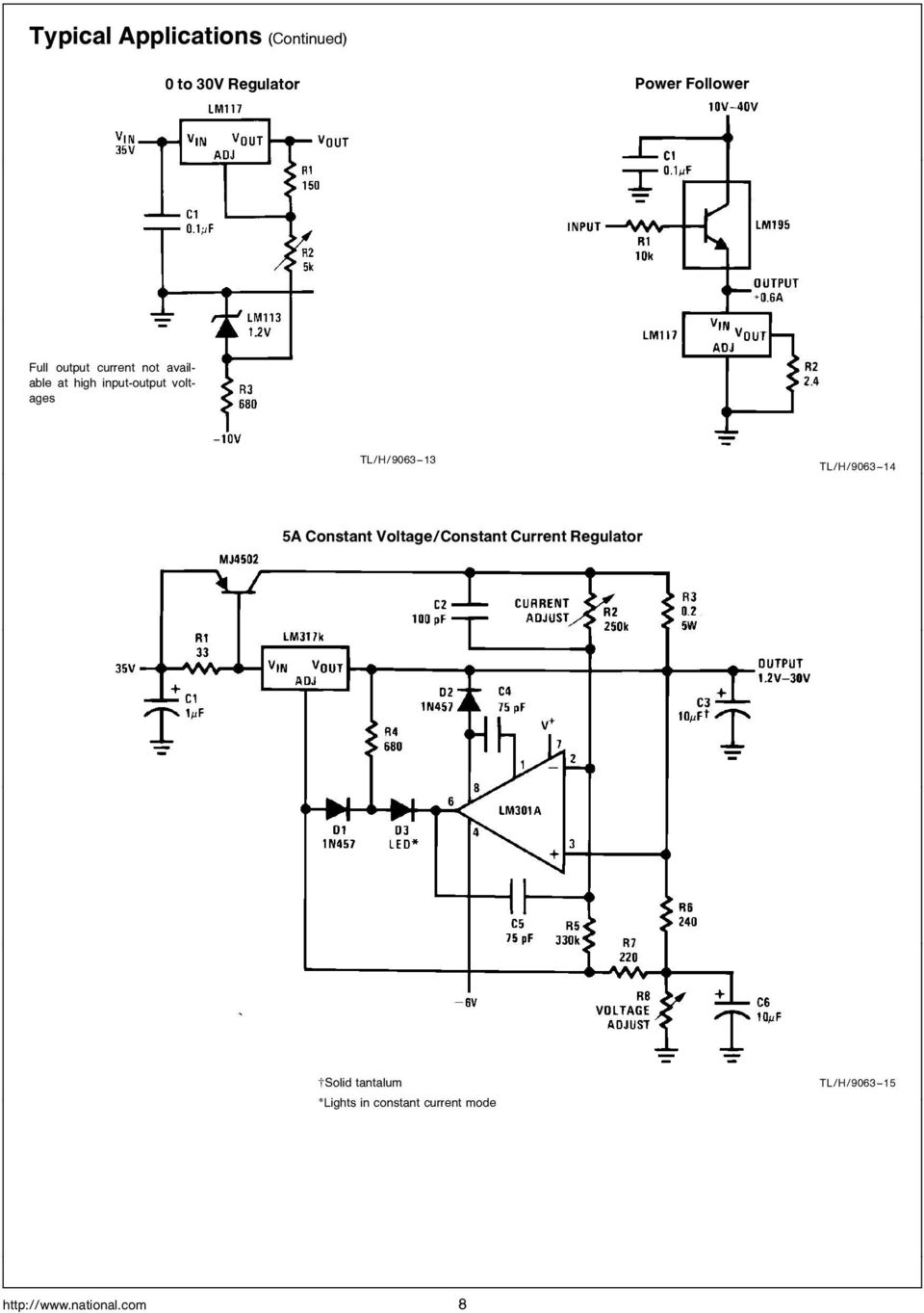 TL H 9063 14 5A Constant Voltage Constant Current Regulator Solid