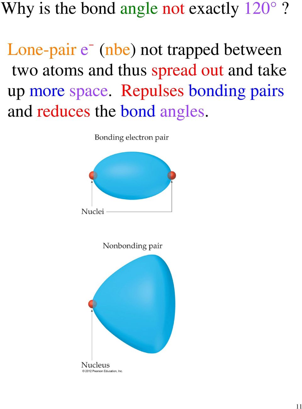 (nbe) not trapped between two atoms and thus