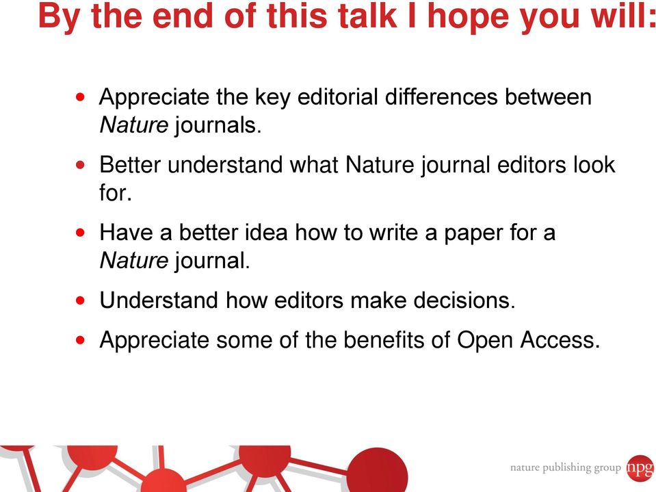 Better understand what Nature journal editors look for.