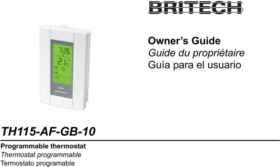 Programmable thermostat Thermostat