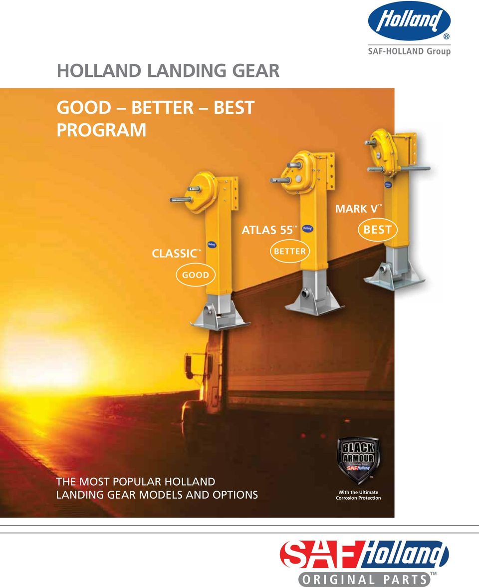 MOST POPULAR HOLLAND LANDING GEAR MODELS AND