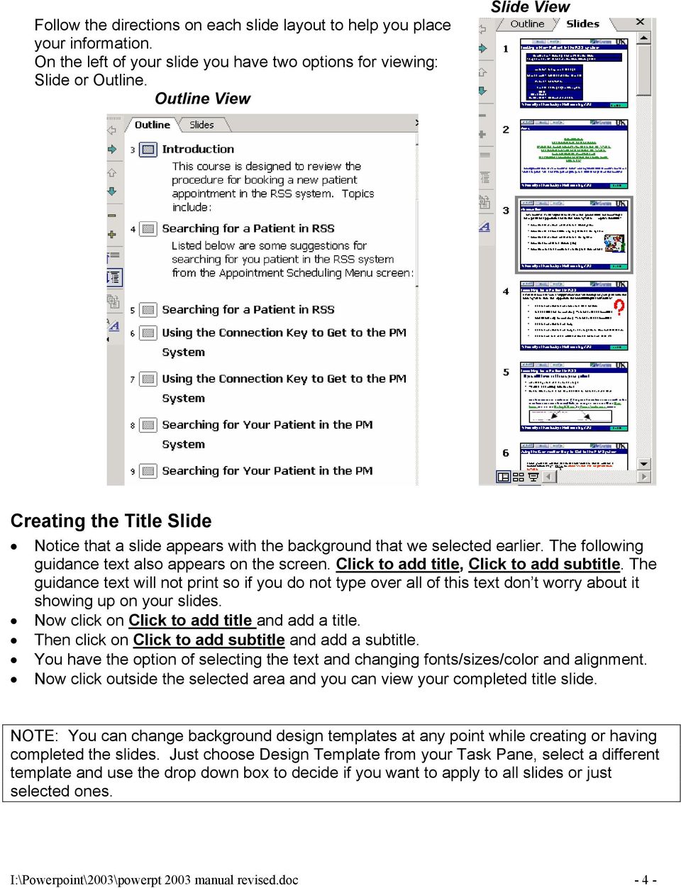 Click to add title, Click to add subtitle. The guidance text will not print so if you do not type over all of this text don t worry about it showing up on your slides.