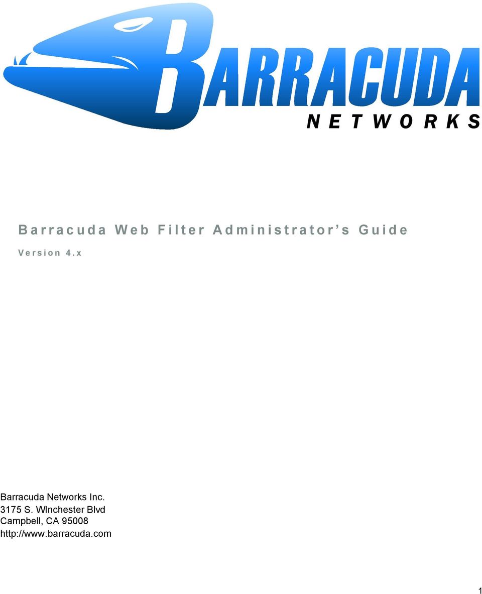 x Barracuda Networks Inc. 3175 S.