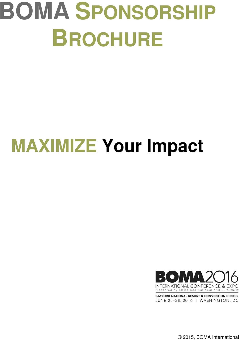 Your Impact 2015,