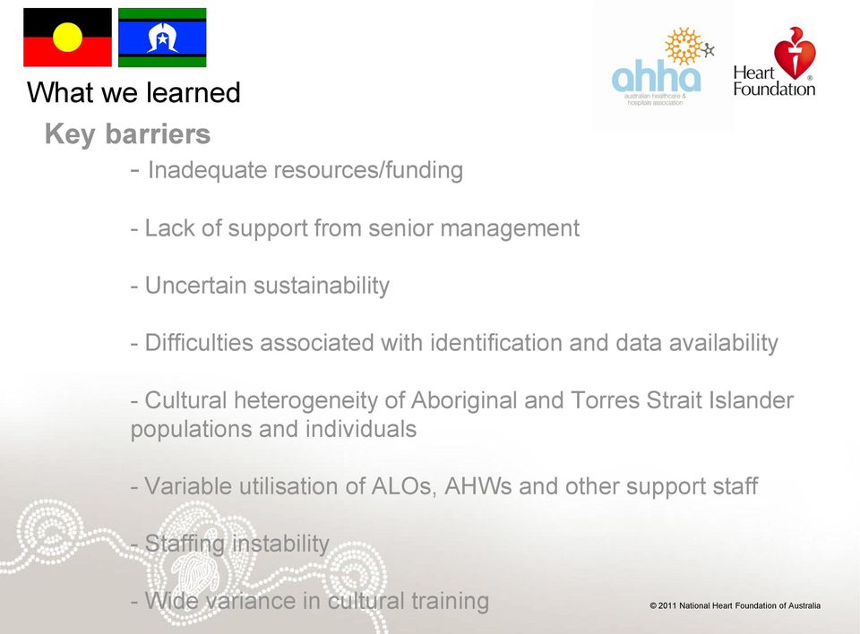 Cultural heterogeneity of Aboriginal and Torres Strait Islander populations and individuals - Variable