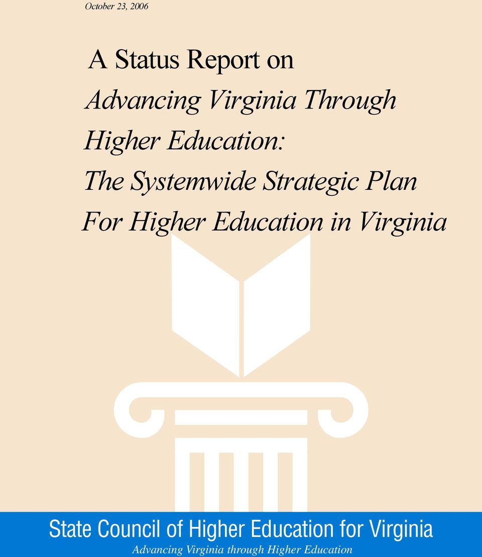 For Higher Education in Virginia State Council of Higher