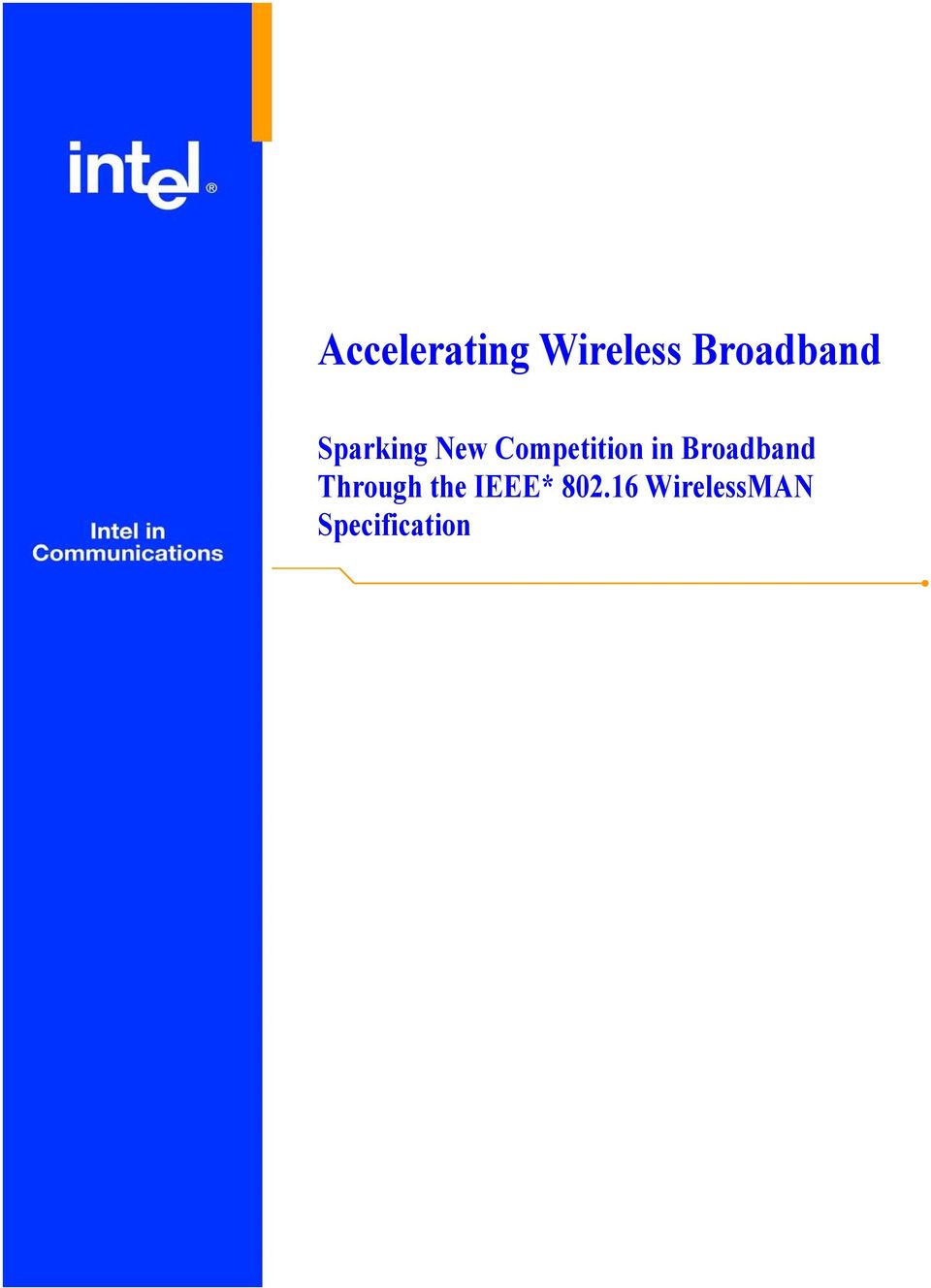 Competition in Broadband