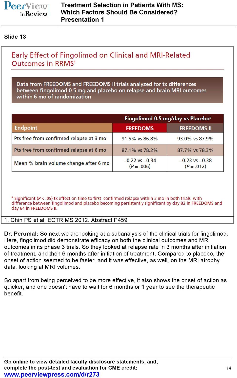 So they looked at relapse rate in 3 months after initiation of treatment, and then 6 months after initiation of treatment.