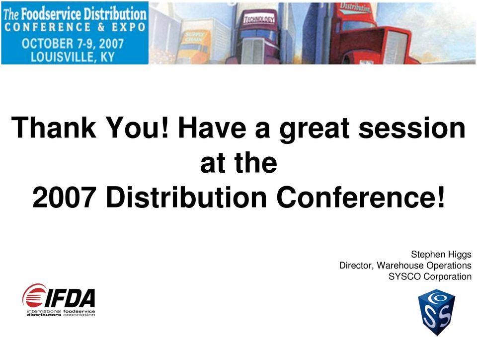 Distribution Conference!