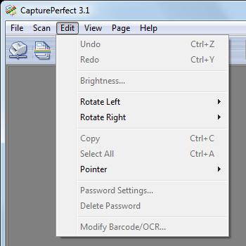 Scan Batch To Presentation CapturePerfect switches to full-screen display before scanning. Select whether or not to save scanned images when Scan Batch To Presentation finishes.