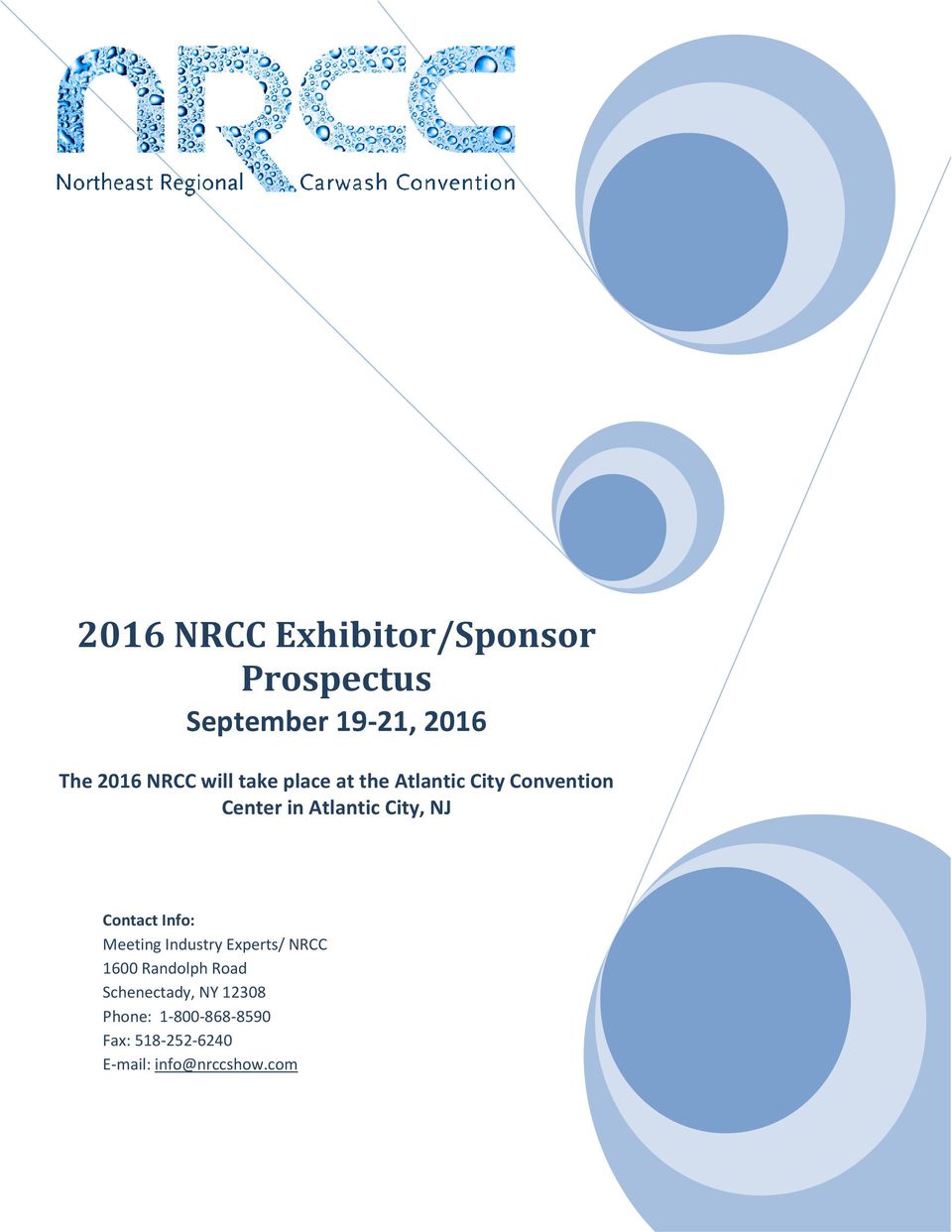 Contact Info: Meeting Industry Experts/ NRCC 1600 Randolph Road