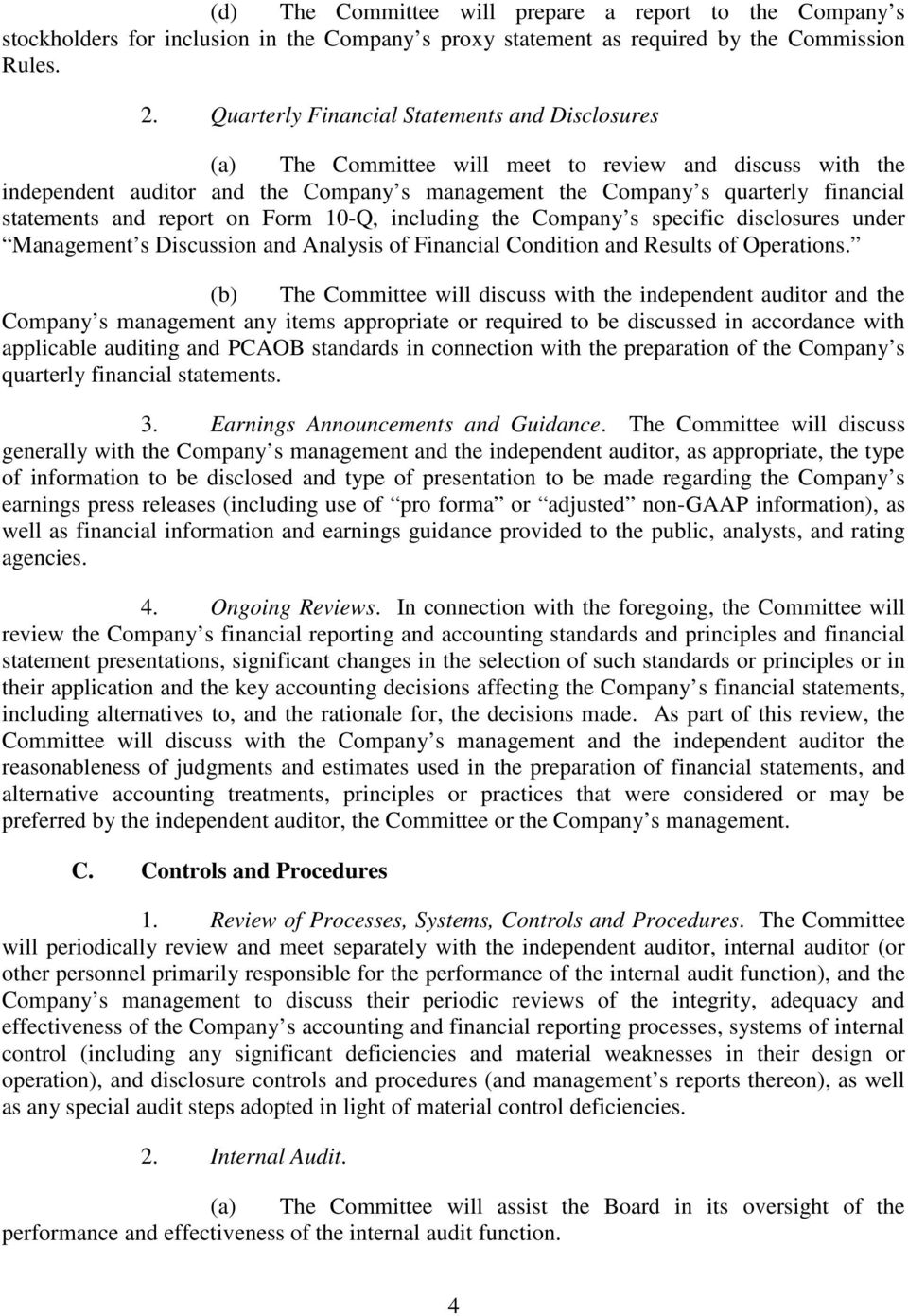 and report on Form 10-Q, including the Company s specific disclosures under Management s Discussion and Analysis of Financial Condition and Results of Operations.