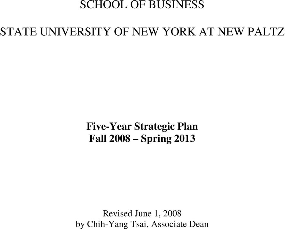 PALTZ Five-Year Strategic Plan