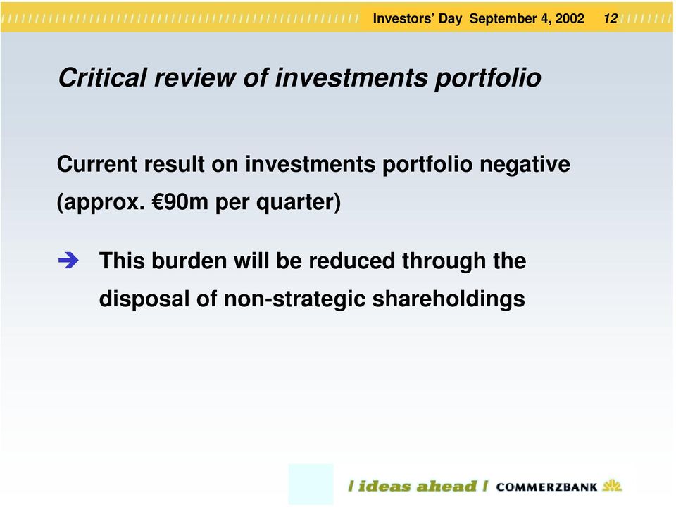 portfolio negative (approx.