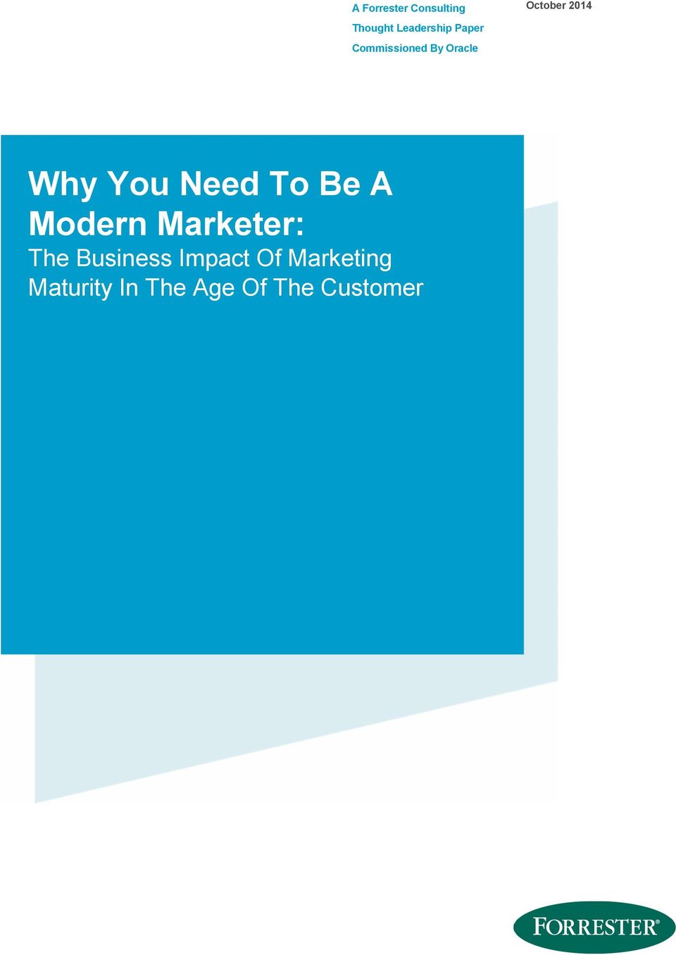 Need To Be A Modern Marketer: The Business