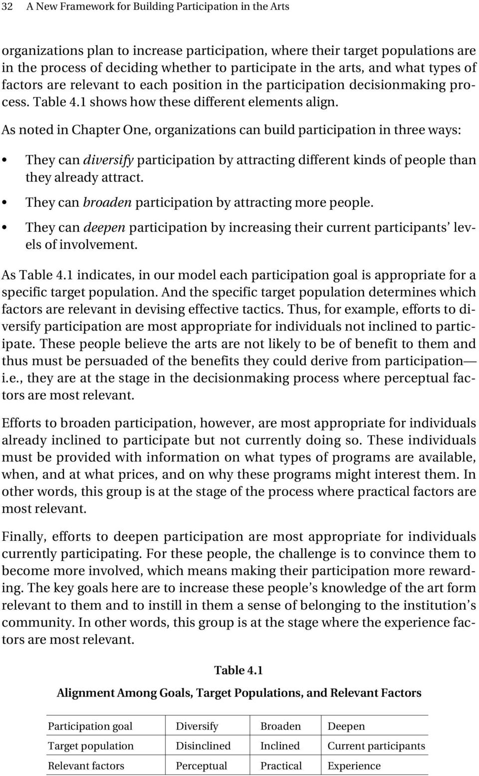 As noted in Chapter One, organizations can build participation in three ways: They can diversify participation by attracting different kinds of people than they already attract.
