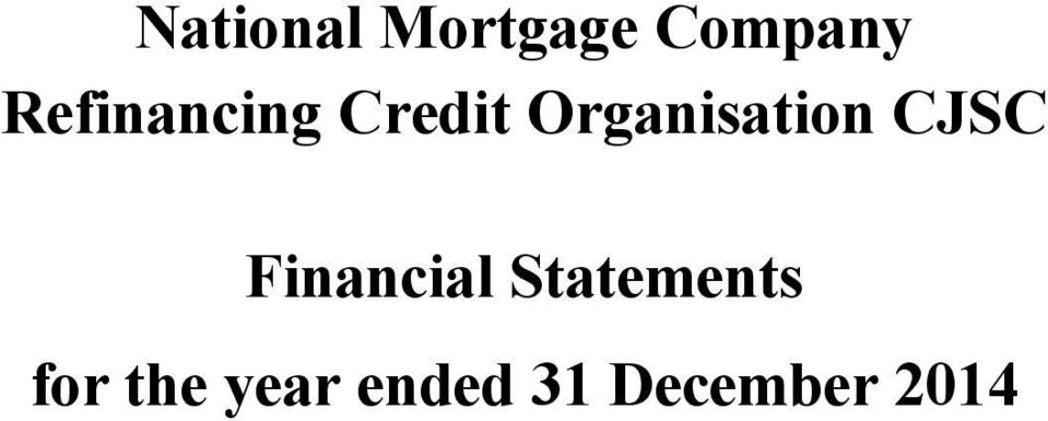 Organisation CJSC Financial