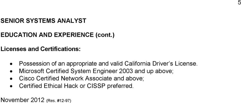 California Driver s License.