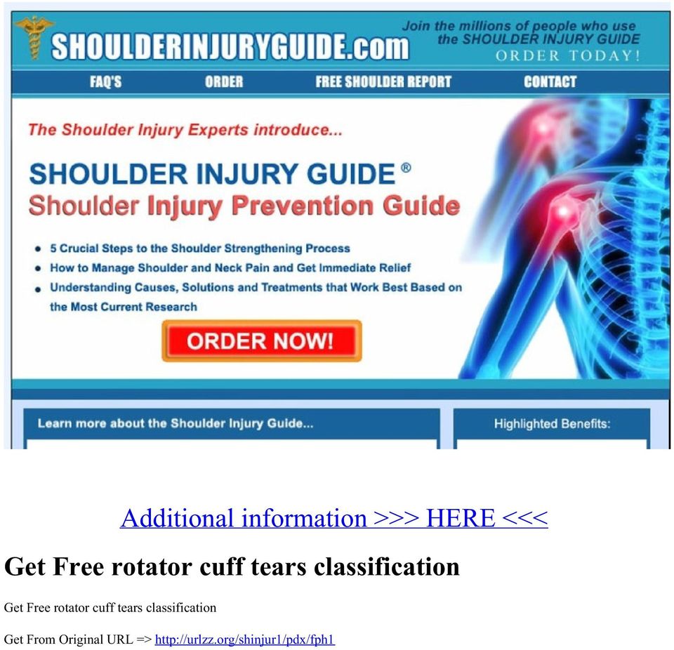 rotator cuff tears classification Get From