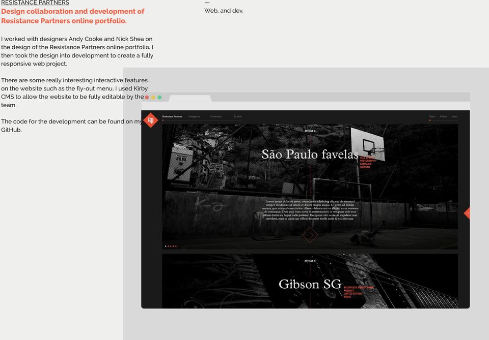 I then took the design into development to create a fully responsive web project.