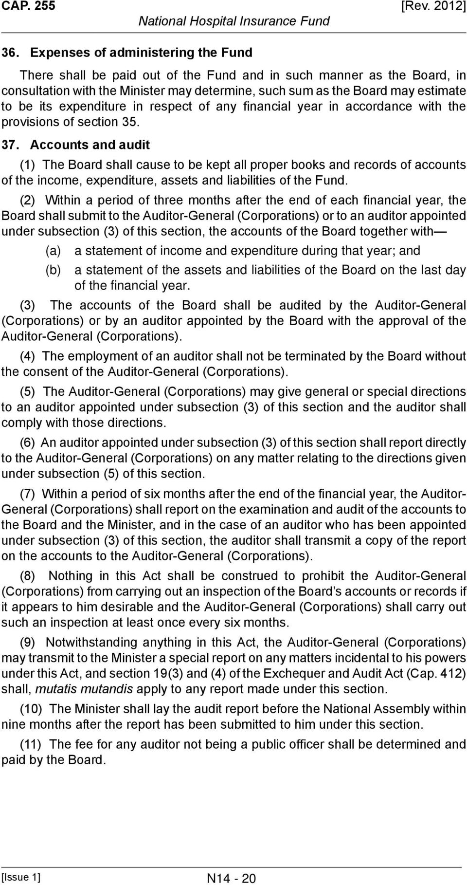 expenditure in respect of any financial year in accordance with the provisions of section 35. 37.