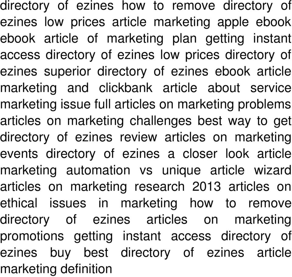 get directory of ezines review articles on marketing events directory of ezines a closer look article marketing automation vs unique article wizard articles on marketing research 2013 articles