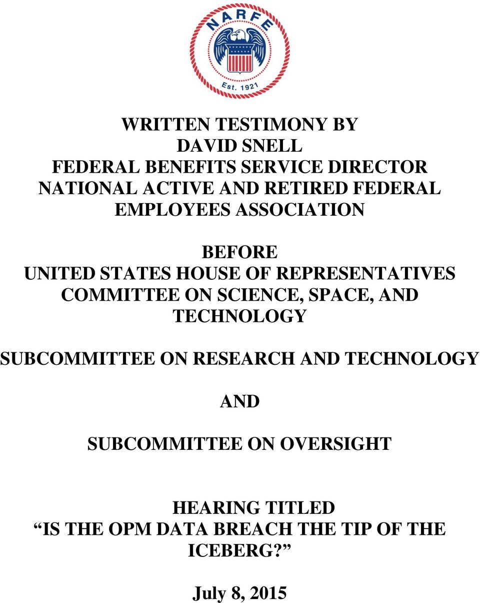 COMMITTEE ON SCIENCE, SPACE, AND TECHNOLOGY SUBCOMMITTEE ON RESEARCH AND TECHNOLOGY AND