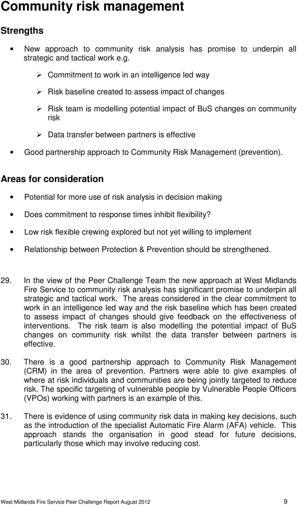 hs New approach to community risk analysis has promise to underpin all strategi