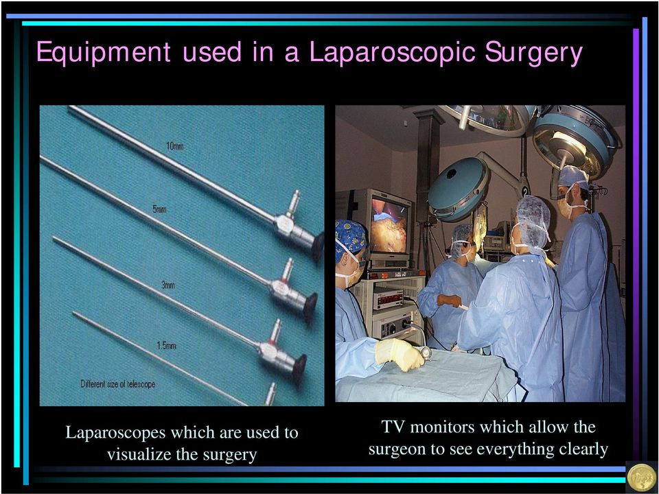 visualize the surgery TV monitors