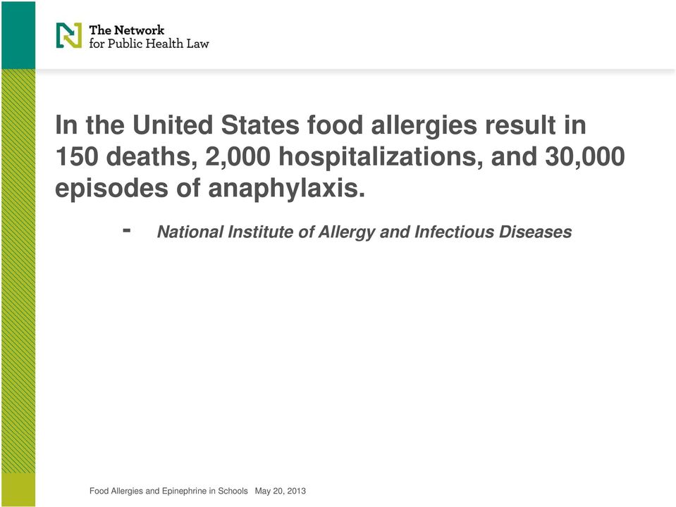 30,000 episodes of anaphylaxis.