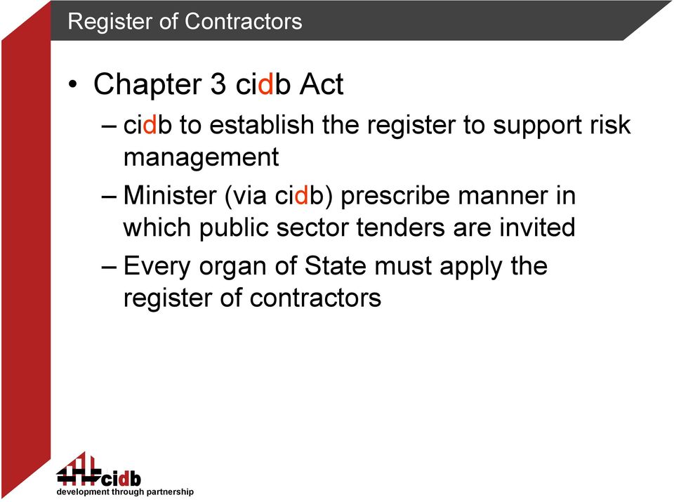 prescribe manner in which public sector tenders are