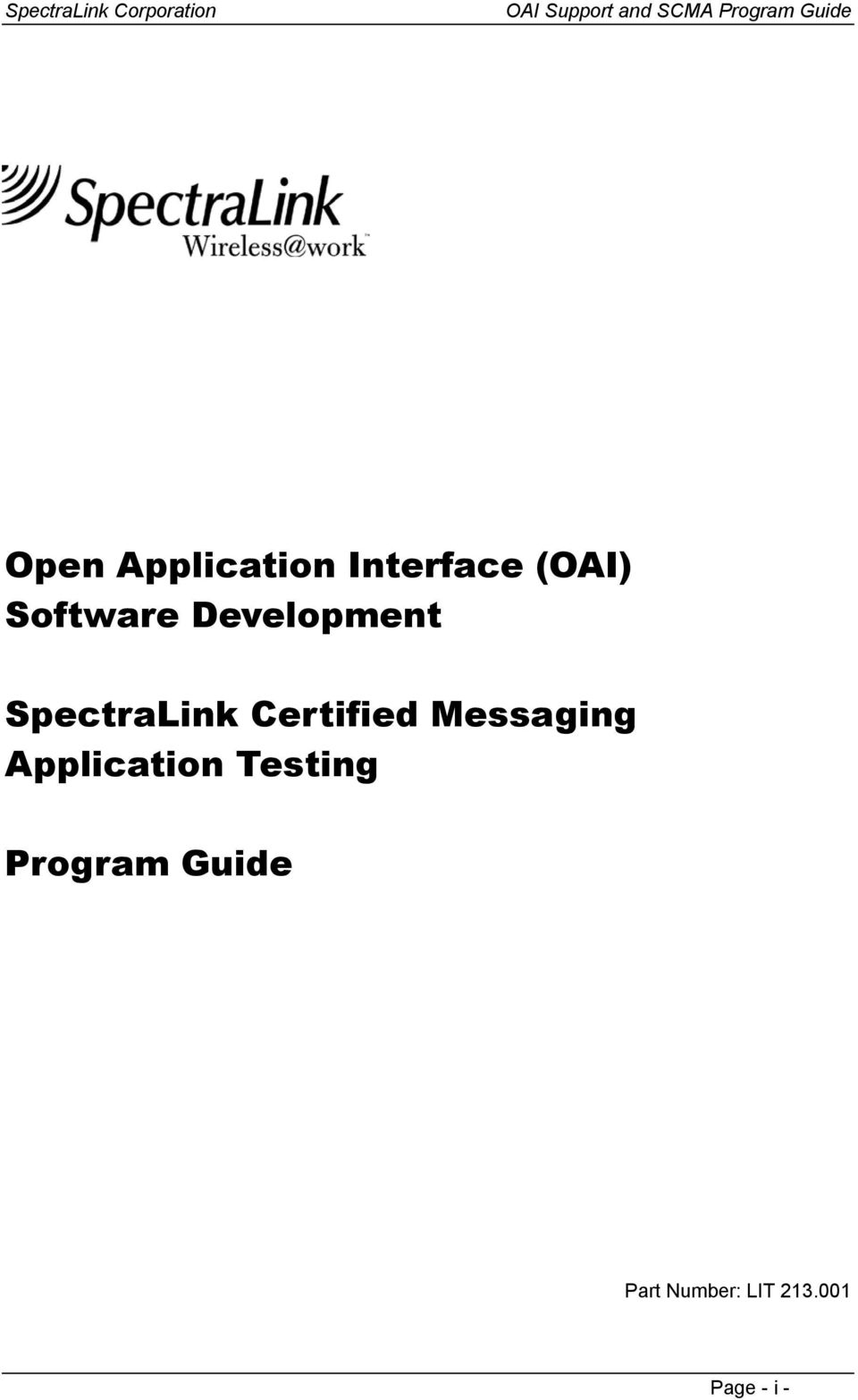 Certified Messaging Application