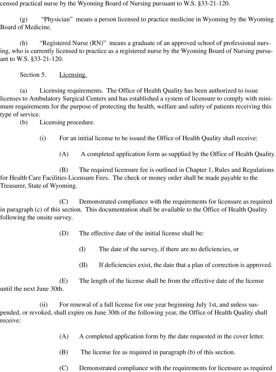 33-21-120. Section 5. Licensing. (a) Licensing requirements.