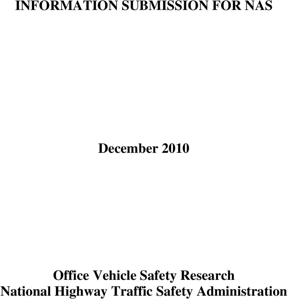 Safety Research National