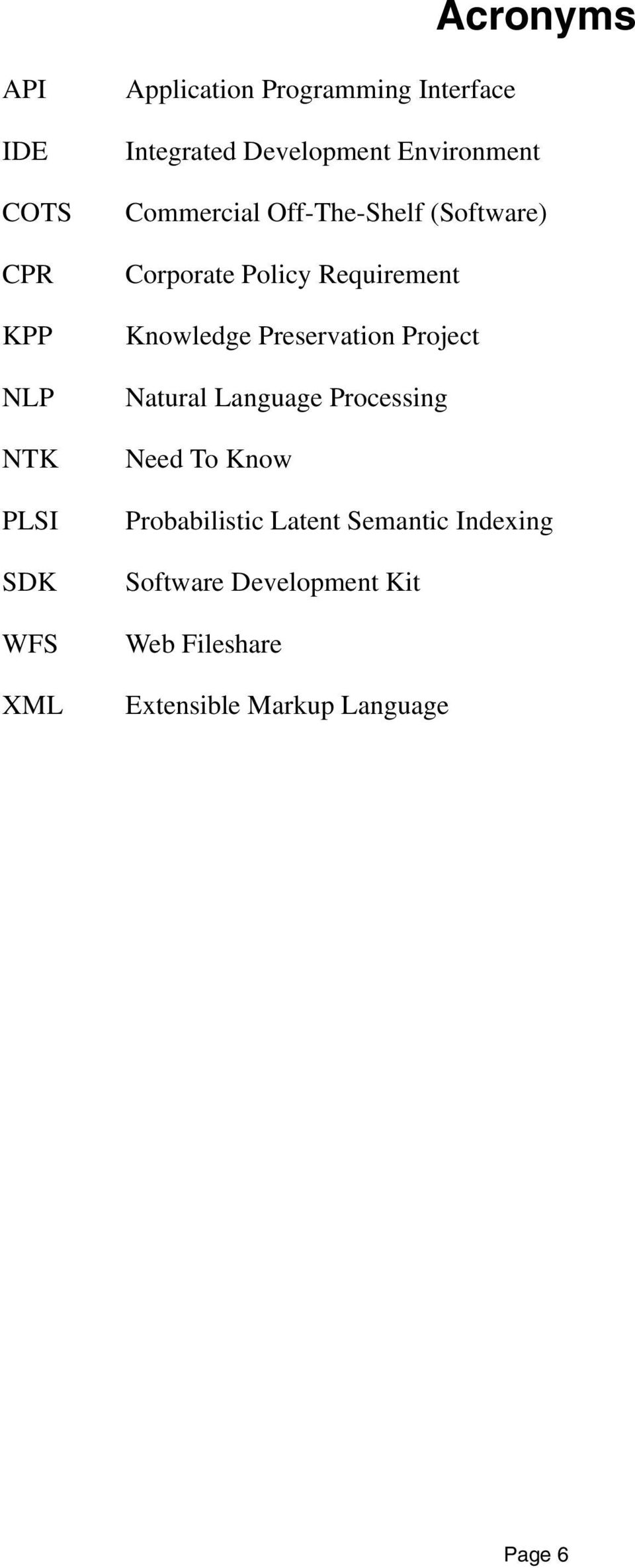 Requirement Knowledge Preservation Project Natural Language Processing Need To Know