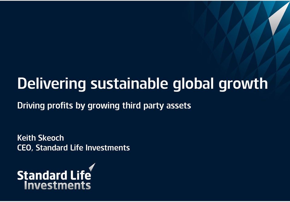 growing third party assets