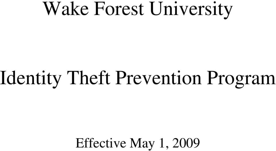 Theft Prevention