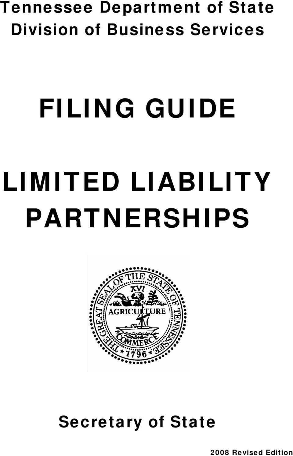FILING GUIDE LIMITED LIABILITY