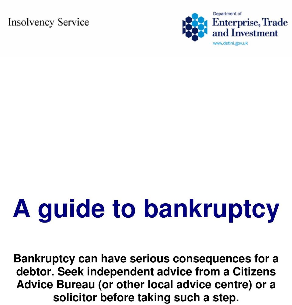 Seek independent advice from a Citizens Advice