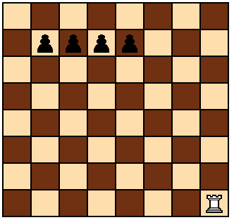 What are the Rook moves? Put and X on all the squares that each rook can move to. Circle pieces that can be Rook vs. Pawn Game Can you capture all of the pawns before they reach the final rank?