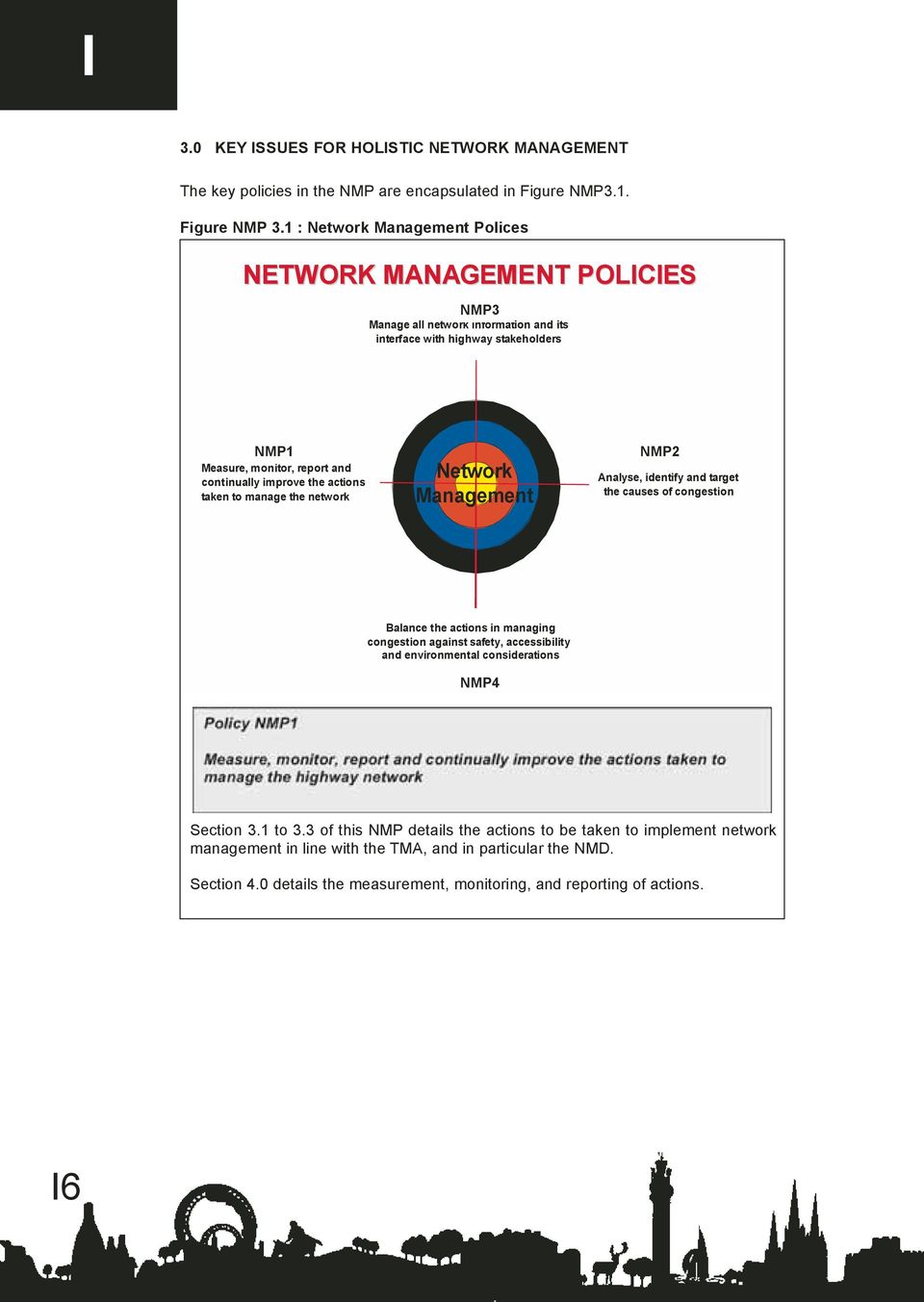 actions taken to manage the network Network Management NMP2 Analyse, identify and target the causes of congestion Balance the actions in managing congestion against safety, accessibility and