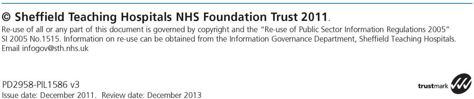 Information Regulations 2005 SI 2005 No.1515.